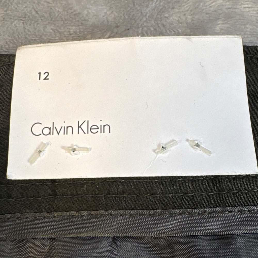 Calvin Klein Womens Camo Ankle Pants Size 12 Dark Olive Green Utility Trousers - Picture 3 of 7